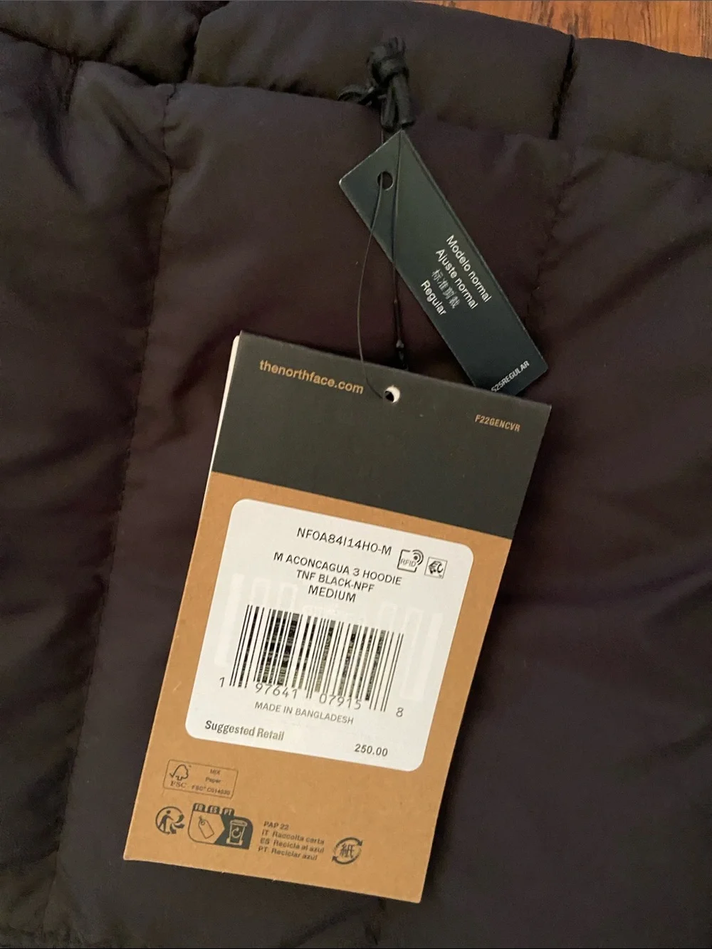 NWT The North Face Men’s Aconcagua 3 Hoodie TNF Black M